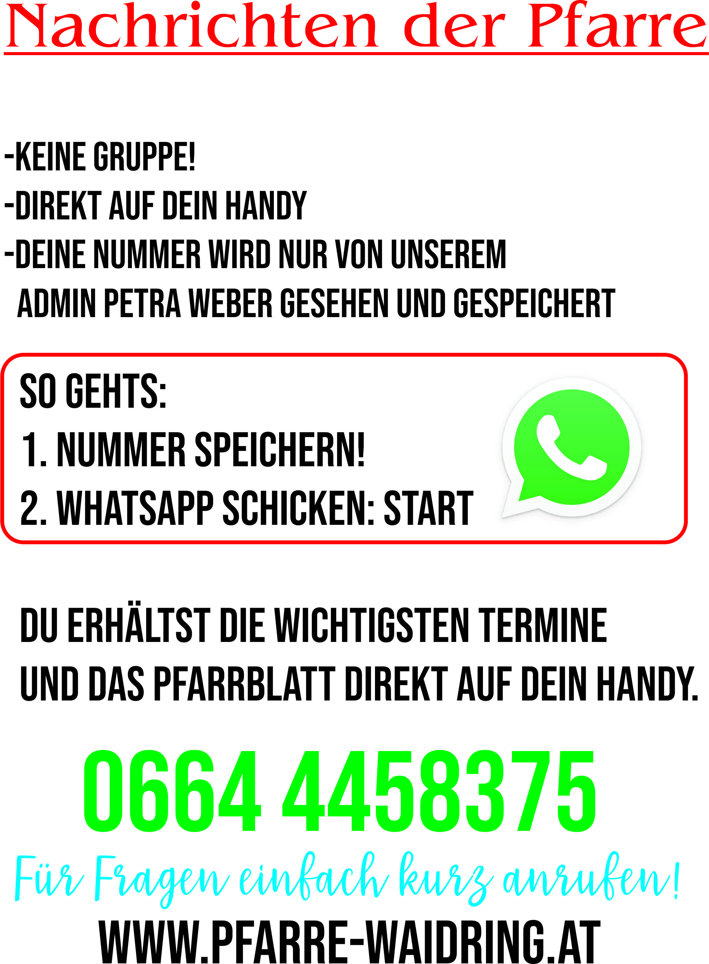 pfarrnachrichten whatsapp